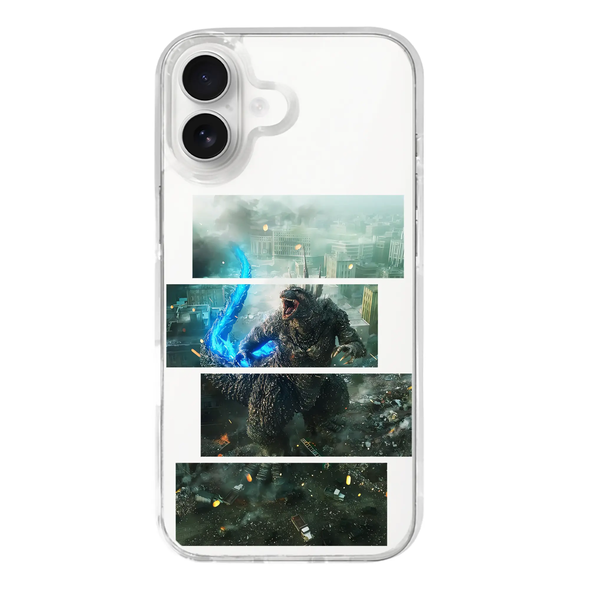 ゴジラ グッズ,ゴジラ - iPhone 17シリーズ 透明スマホケース – 薄型・耐衝撃・精密フィット保護カバー